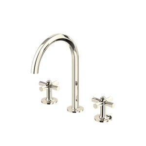 Modelle Widespread Bathroom Faucet With C-Spout - Nickel poli   | Numéro de modèle: MD08D3XMPN - Produit épuisé