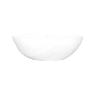 Seros 65" X 30" Freestanding Soaking Bathtub With Flat Rim - Standard Matte White | Model Number: SE3M-N-SM-NO - Product Knockout