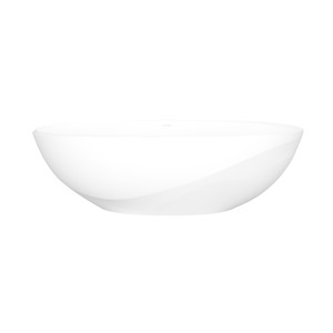 Seros™ 70" x 30" Freestanding Soaking Bathtub With Flat Rim - Standard White (Gloss) | Model Number: SE4M-N-SM-NO