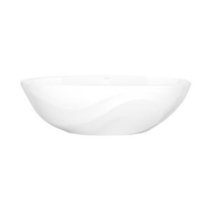 Seros 70" X 30" Freestanding Soaking Bathtub With Flat Rim - Standard White | Model Number: SE4-N-SW-NO - Product Knockout