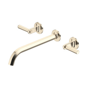 Modelle Wall Mount Tub Filler Trim With C-Spout - Satin Nickel | Model Number: TMD06W3LMSTN - Product Knockout