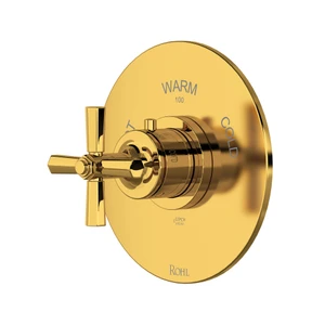 Modelle™ 3/4" Thermostatic Trim Without Volume Control - Unlacquered Brass | Model Number: TMD13W1XMULB