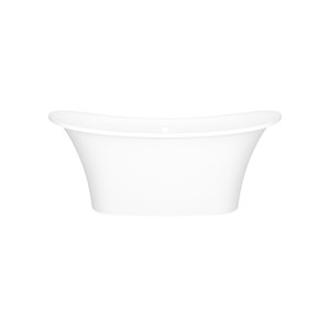 Toulouse 60" X 29" Freestanding Soaking Bathtub - Standard Matte White | Model Number: TO2M-N-SM-OF - Product Knockout