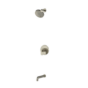 Arca Type T/P Thermostatic/Pressure Balance 1/2" Coaxial 2- Way No Share With Showerhead And Tub Spout - Brushed Nickel | Model Number: KIT4744AABN