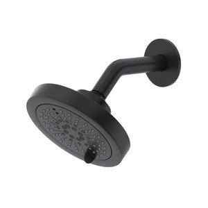 6" 6-Function Showerhead With Arm - Black | Model Number: P366BK