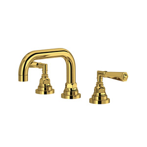 DISCONTINUED San Giovanni™ Widespread Lavatory Faucet With U-Spout - Unlacquered Brass | Model Number: SG09D3LMULB