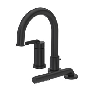 Authentica™ 3-Hole Pressure Balance Deck Mount Tub Filler Trim - Black | Model Number: TAU16BK