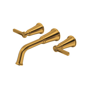 Momenti™ Wall Mount Tub Filler Trim - Brushed Gold | Model Number: TMMSQ05JBG