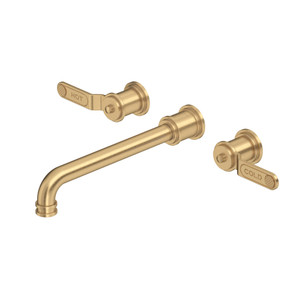 Armstrong™ Wall Mount Tub Filler Trim - Satin English Gold | Model Number: U.TAR06W3HTSEG