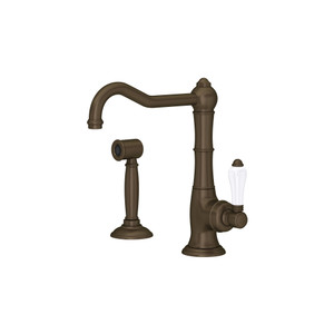 Acqui® Bar/Food Prep Kitchen Faucet With Side Spray - Tuscan Brass | Model Number: A3650/6.5LPWSTCB-2
