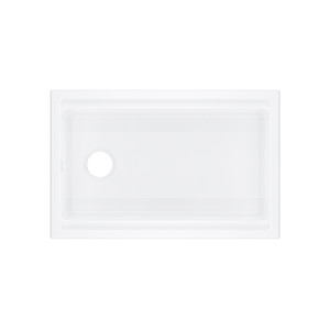 Allia™ 30" Fireclay Undermount Chef/Workstation Sink - White (00) | Model Number: ALUM3019WS00
