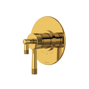 Amahle™ 1/2" Therm & Pressure Balance Trim With 2 Functions - Unlacquered Brass | Model Number: TAM44W1LMULB
