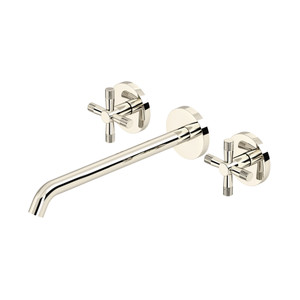 Amahle™ Wall Mount Tub Filler Trim With C-Spout - Polished Nickel | Model Number: TAM06W3XMPN