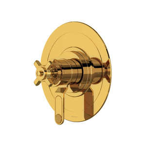 Armstrong™ 1/2" Therm & Pressure Balance Trim With 2 Functions - Unlacquered Brass | Model Number: U.TAR44W1XMULB