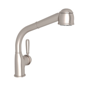 DISCONTINUED 1983 Tall Pull-Out Kitchen Faucet - Satin Nickel | Model Number: R7903LMSTN