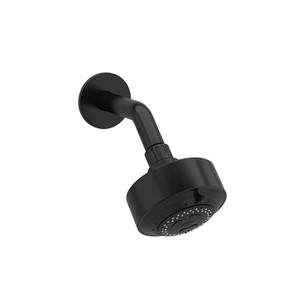 DISCONTINUÉ Tête de douche à 3 fonctions 4" avec bras - Noir | Numéro de modèle: 308BK-WS
