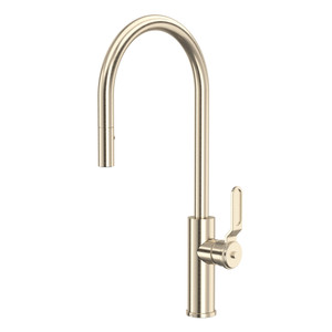 Myrina™ Pull-Down Kitchen Faucet With C-Spout - Satin Nickel | Model Number: MY55D1LMSTN