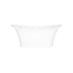 DISCONTINUED Toulouse 60" x 29" Freestanding Soaking Bathtub With Void - Standard White (Gloss) | Model Number: TO1-N-SW-OF