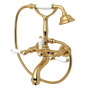 DISCONTINUED Viaggio® Exposed Wall Mount Tub Filler - Italian Brass | Model Number: A2101LPIB
