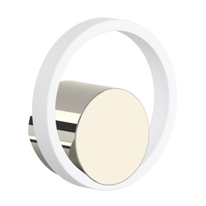 Eclissi™ Kitchen Faucet Handle - Polished Nickel/Matte White | Model Number: EC81IWPNW