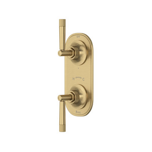 Graceline® 1/2" Thermostatic Trim With Diverter - Antique Gold | Model Number: MB2090LMAG
