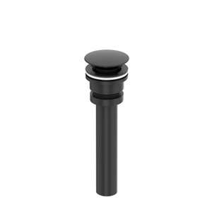 Lavatory Universal Push Drain - Black Stainless | Model Number: K-25-BK