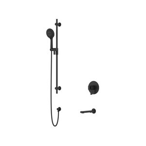 Shower Kit 1244 Trim - Black | Model Number: TKIT1244MFBK