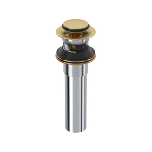 Lavatory Push Drain With Overflow - Satin Brass US4 | Model Number: DB150US4
