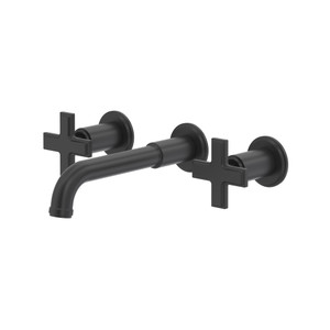 Manifesto™ Wall Mount Lavatory Faucet Trim - Black | Model Number: TMF03+BK