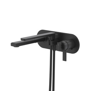 Manifesto™ Wall Mount Thermostatic/Pressure Balance Tub Filler Trim - Black | Model Number: TMF21BK