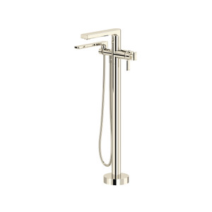 Manifesto™ Thermostatic Single  Hole Floor Mount Tub Filler Trim - Polished Nickel | Model Number: TMF39PN