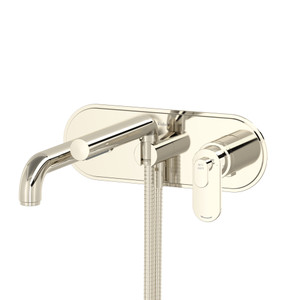 Arca™ Wall Mount Thermostatic/Pressure Balance Tub Filler Trim - Polished Nickel | Model Number: TAA21PN