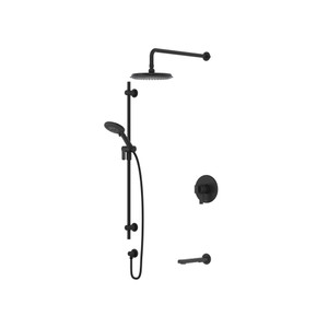 Garniture pour ensemble de douche 1345 - Noir | Numéro de modèle: TKIT1345MFBK-CW