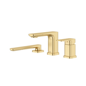 Equinox™ 3-Hole Pressure Balance Deck Mount Tub Filler Trim - Satin Brass US4 | Model Number: TEQ16US4