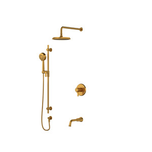 Ensemble de douche 1345 - Or brossé | Numéro de modèle: TKIT1345MMRDJBG-CW