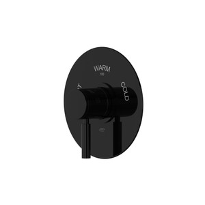 Riu™ 3/4" Thermostatic Trim Without Volume Control - Black | Model Number: TRU13W1LMBK