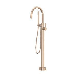 DISCONTINUED Tenerife™ Single Hole Floor Mount Tub Filler Trim - Vintage Gold | Model Number: TTE06HF1LMVG