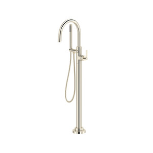 Apadana™ Single Hole Floor Mount Tub Filler Trim - Polished Nickel | Model Number: TAD06HF1LMPN