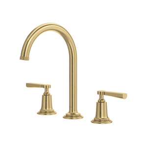 Apadana™ Widespread Lavatory Faucet With C-Spout - Antique Gold | Model Number: AD08D3LRAG