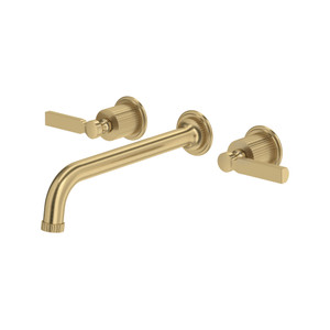 Apadana™ Wall Mount Tub Filler Trim With C-Spout - Antique Gold | Model Number: TAD06W3LMAG