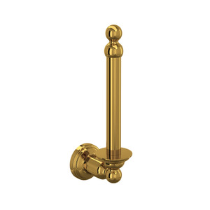 Wall Mount Spare Toilet Paper Holder - Unlacquered Brass | Model Number: U.6947ULB