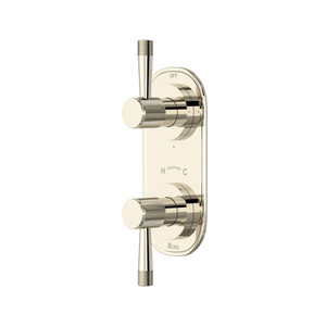 DISCONTINUED Amahle™ 1/2" Thermostatic Trim With Diverter - Polished Nickel | Model Number: TAM12W2LMPN
