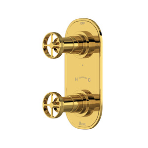 DISCONTINUED Campo™ 1/2" Thermostatic Trim With Diverter - Unlacquered Brass | Model Number: A4464IWULB