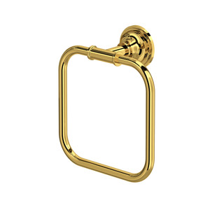 San Giovanni™ Towel Ring - Unlacquered Brass | Model Number: SG25WTRULB