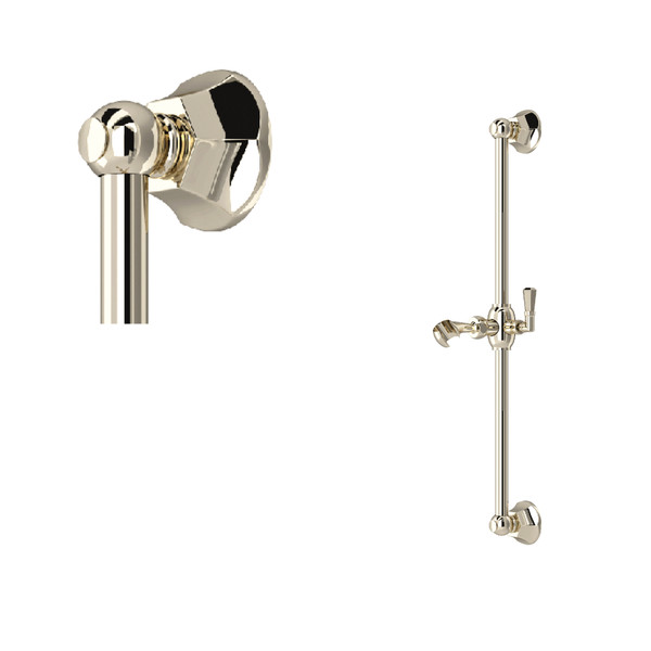 24" Slide Bar - Polished Nickel | Model Number: 1230PN