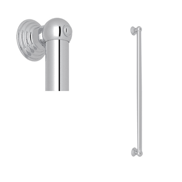 24 Inch Decorative Grab Bar - Polished Chrome | Model Number: 1261APC - Product Knockout