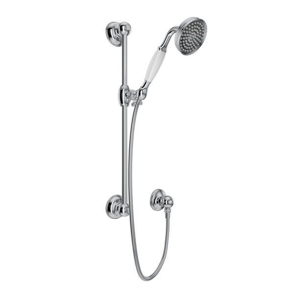 Handshower Set With 22" Slide Bar And Single Function Handshower - Polished Chrome | Model Number: 1300EAPC