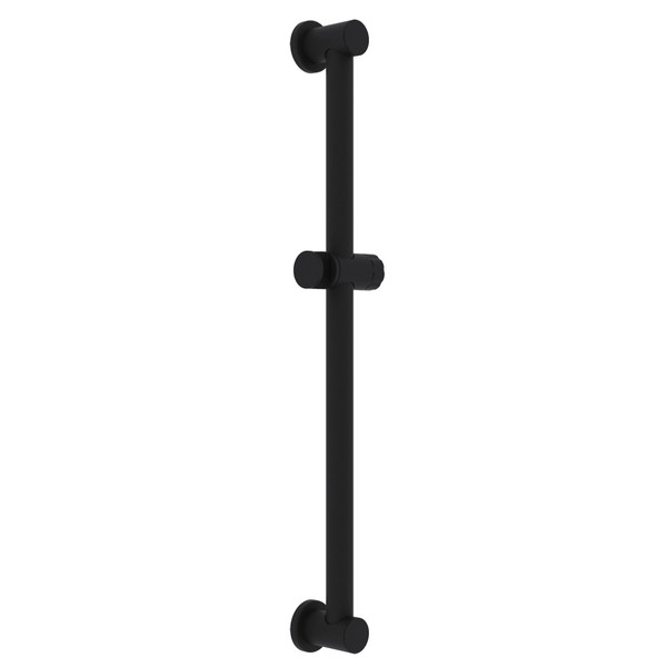 DISCONTINUED 24" Grab Bar With Handshower Slide Rail - Matte Black | Model Number: 1366MB