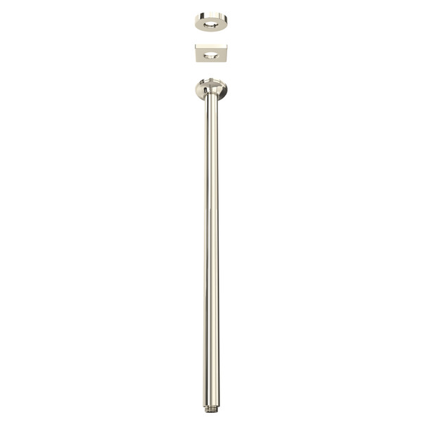 24" Ceiling Mount Shower Arm - Polished Nickel | Model Number: 1505/24PN