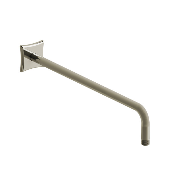 20 Inch Wall Mount Shower Arm With Square Escutcheon  - Polished Nickel | Model Number: 523PN - Product Knockout